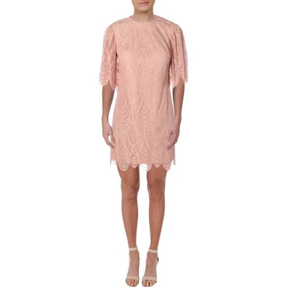 Mini sheath dress in blush